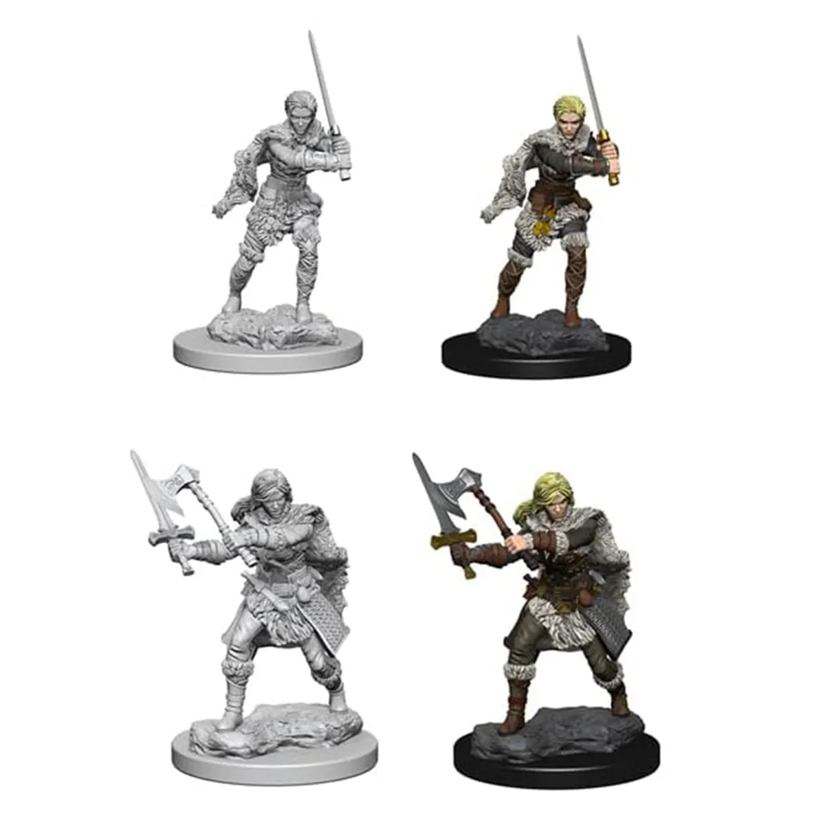 D&D Nolzurs Marvelous Unpainted Miniatures Human Female Barbarian