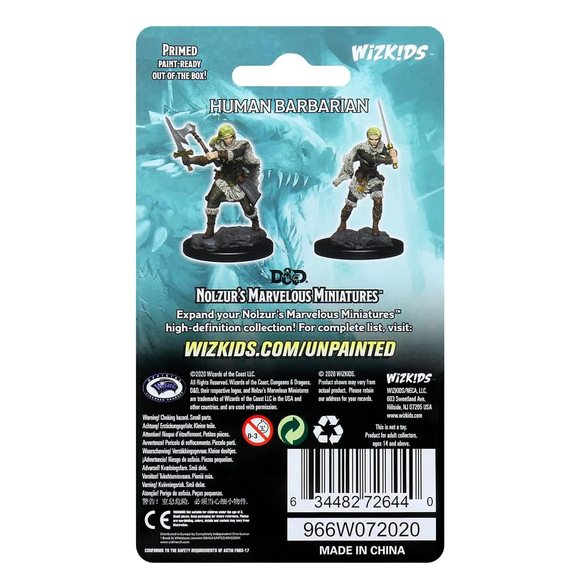 D&D Nolzurs Marvelous Unpainted Miniatures Human Female Barbarian