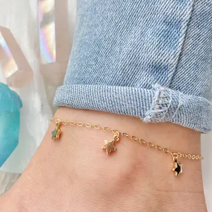 Dangly Star Anklet