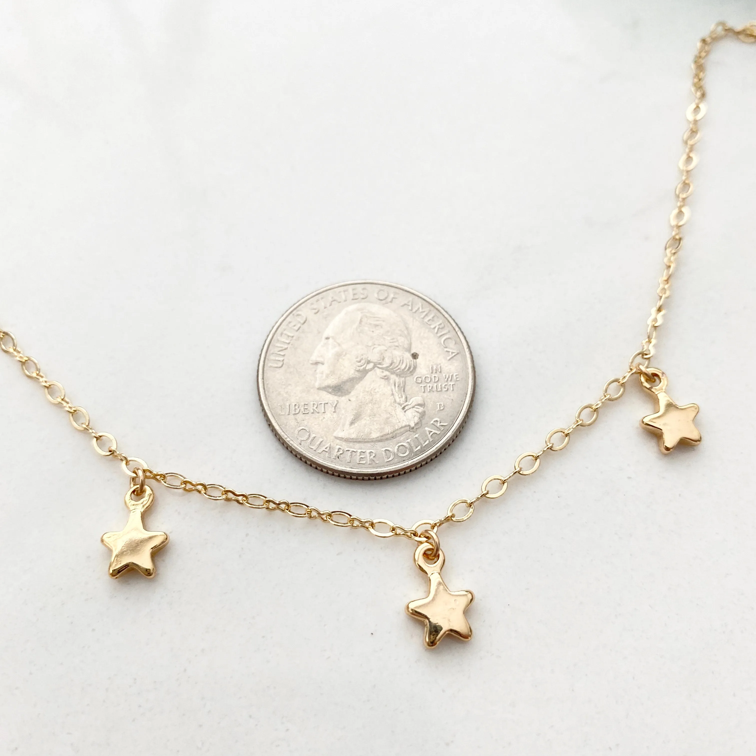 Dangly Star Anklet