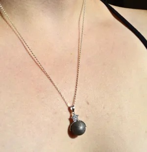 Dark Side of the Moon Meteorite Pendant