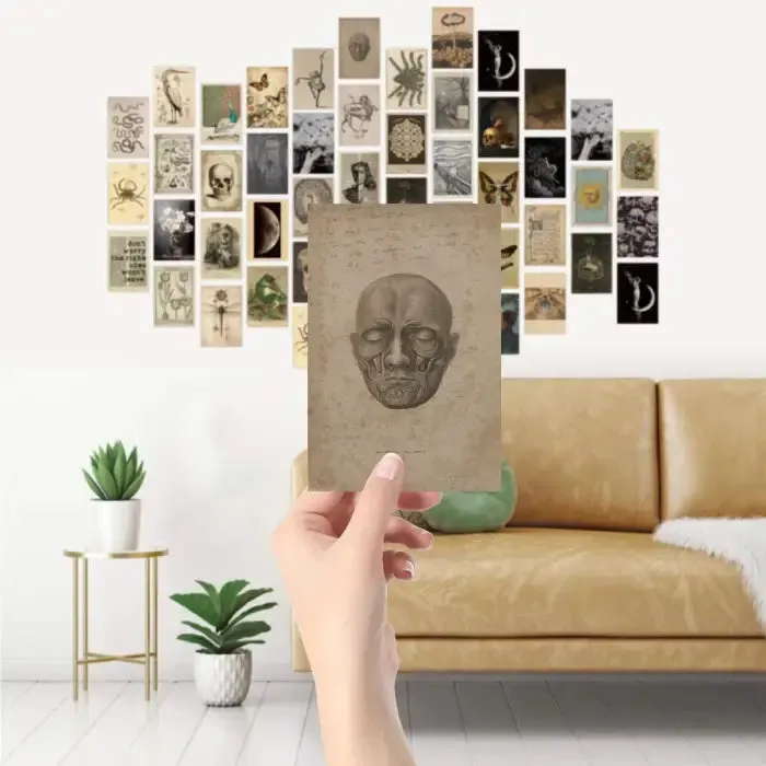 Darkest Academia Wall Collage for Aesthetic Room Decor