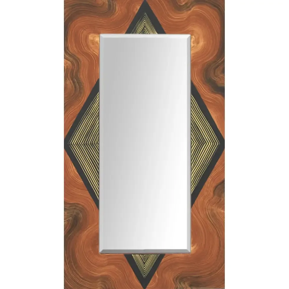 Diamond Burl Rectangular Mirror by Grant Noren