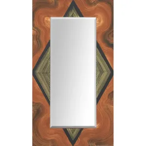 Diamond Burl Rectangular Mirror by Grant Noren