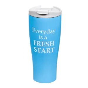 Double Wall Stainless Steel Cup, 17 OZ., Everyday is a Fresh Start,5ssh001
