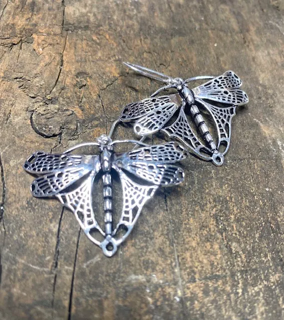 Dragonfly Brass Earrings