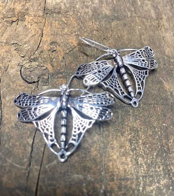 Dragonfly Brass Earrings
