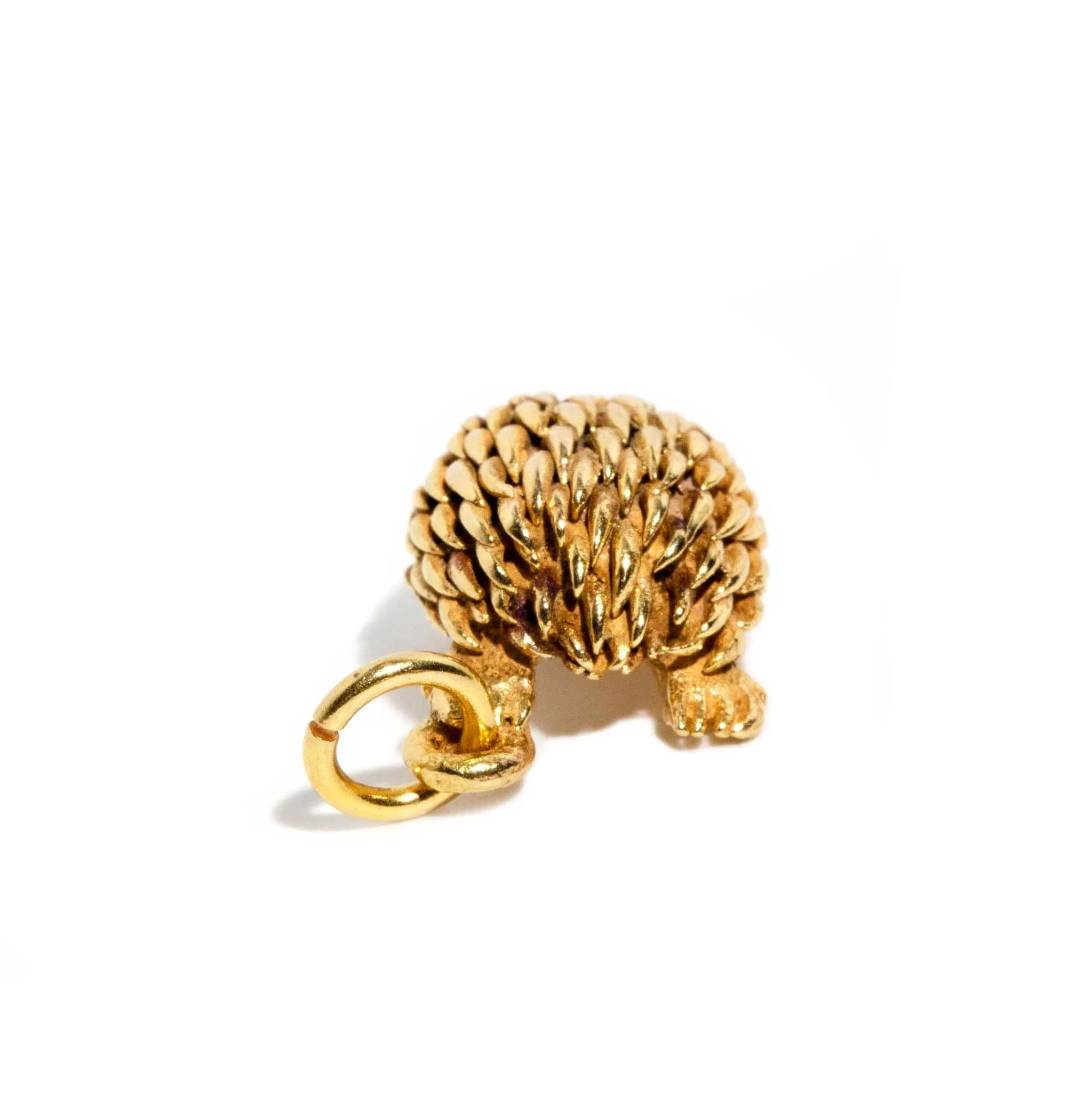Echidna 1970s Charm Pendant 9ct Gold