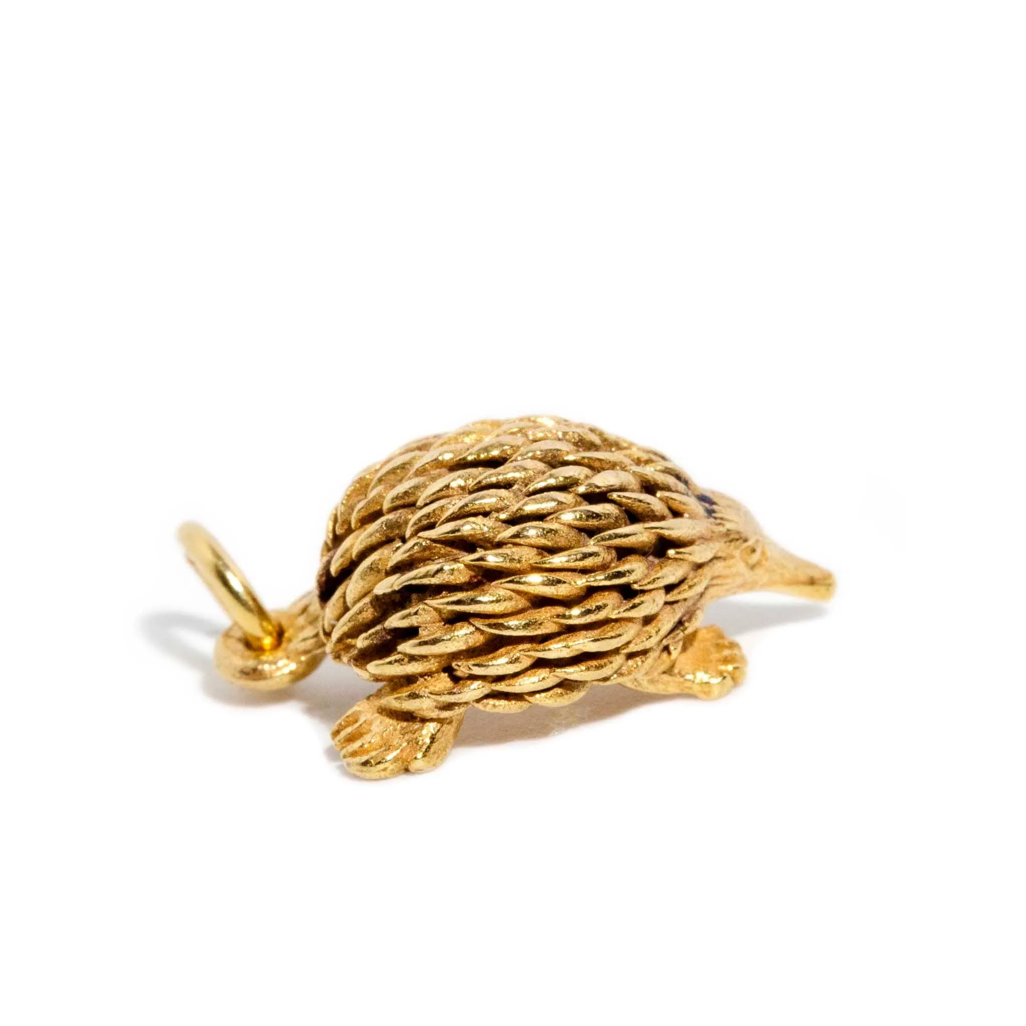 Echidna 1970s Charm Pendant 9ct Gold