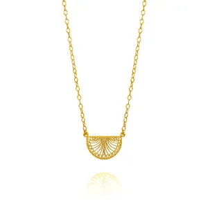 EDITH GOLD MEDIUM NECKLACE FILIGREE