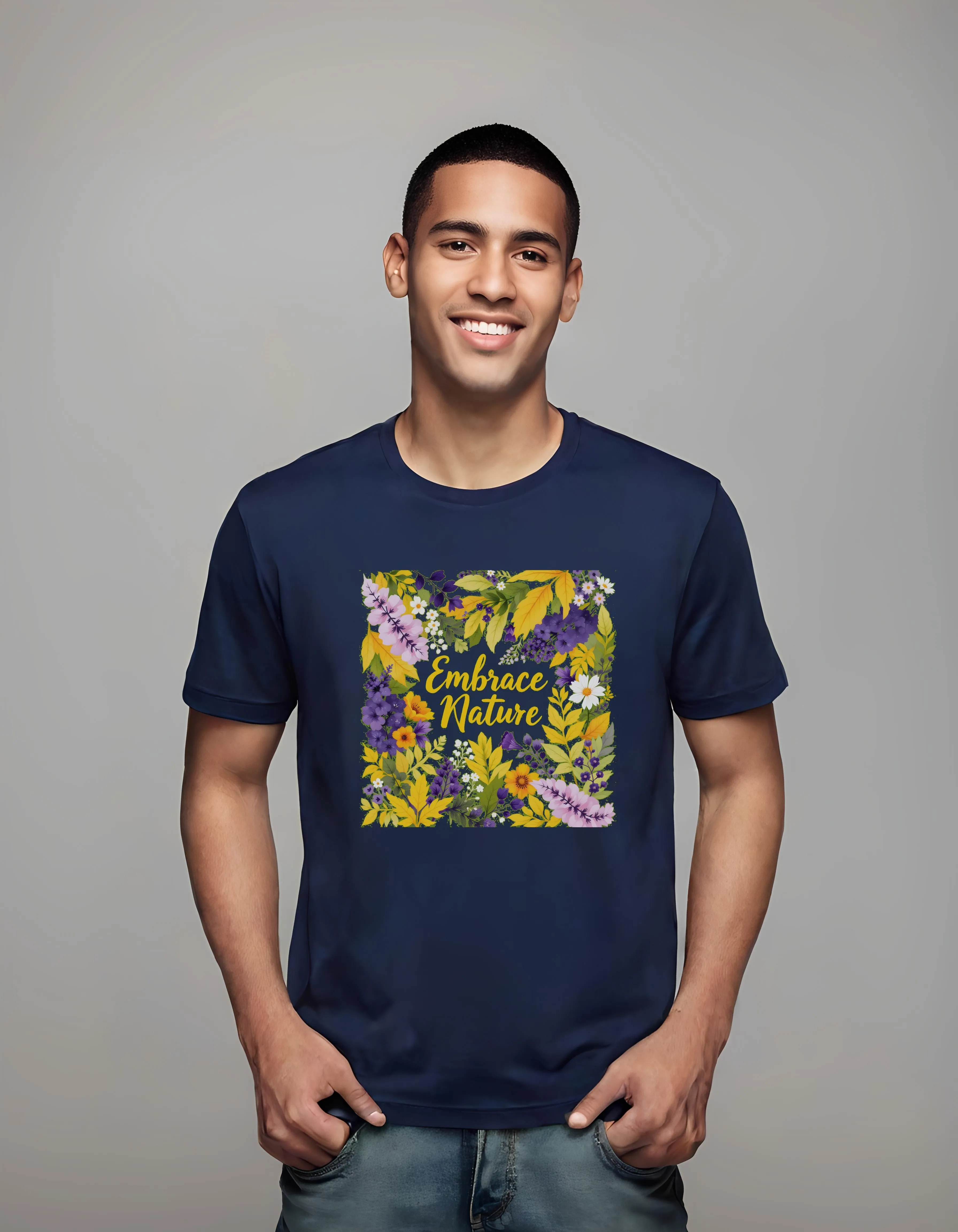 Embrace Nature Floral Collage | Classic T-Shirt (Unisex)