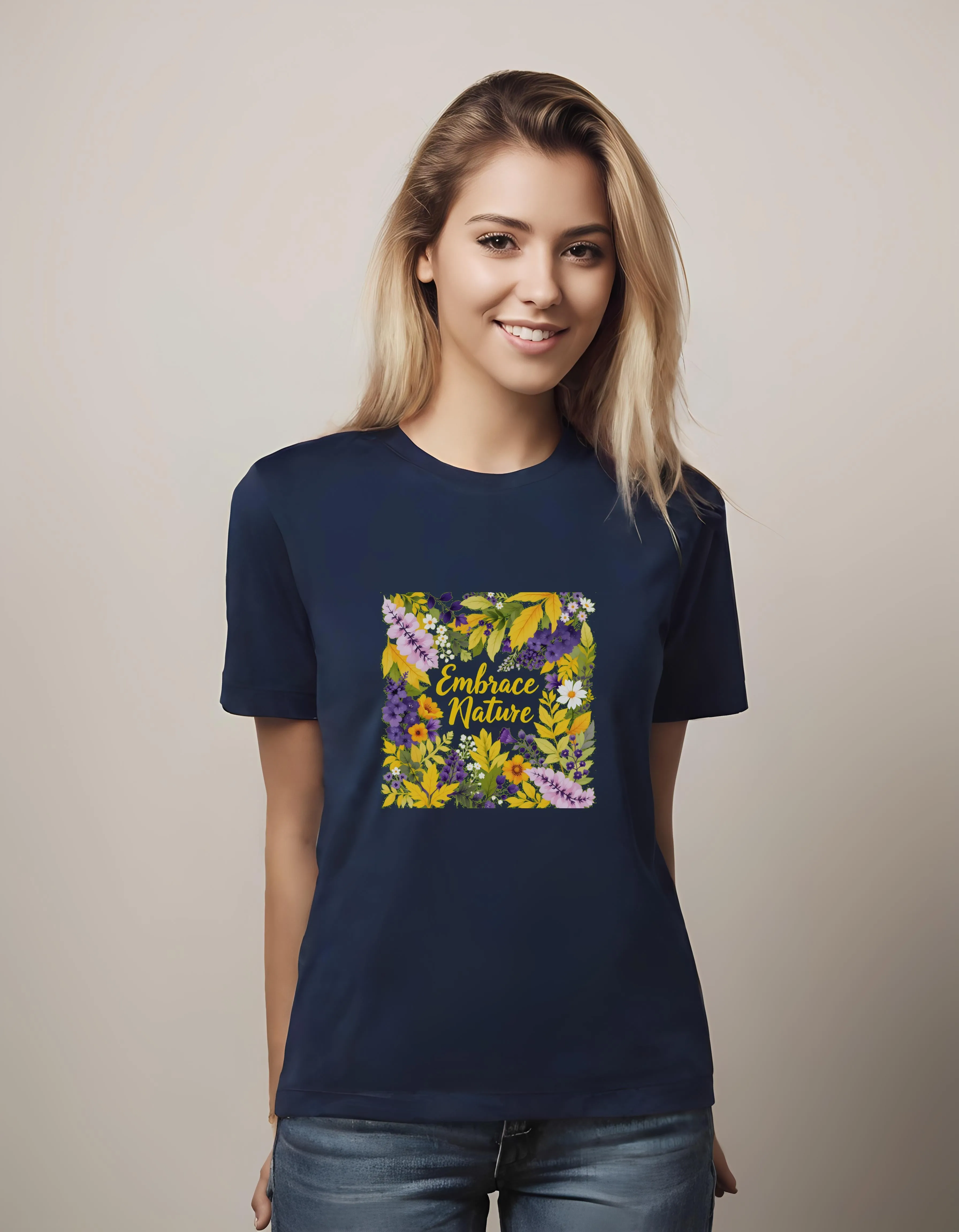 Embrace Nature Floral Collage | Classic T-Shirt (Unisex)