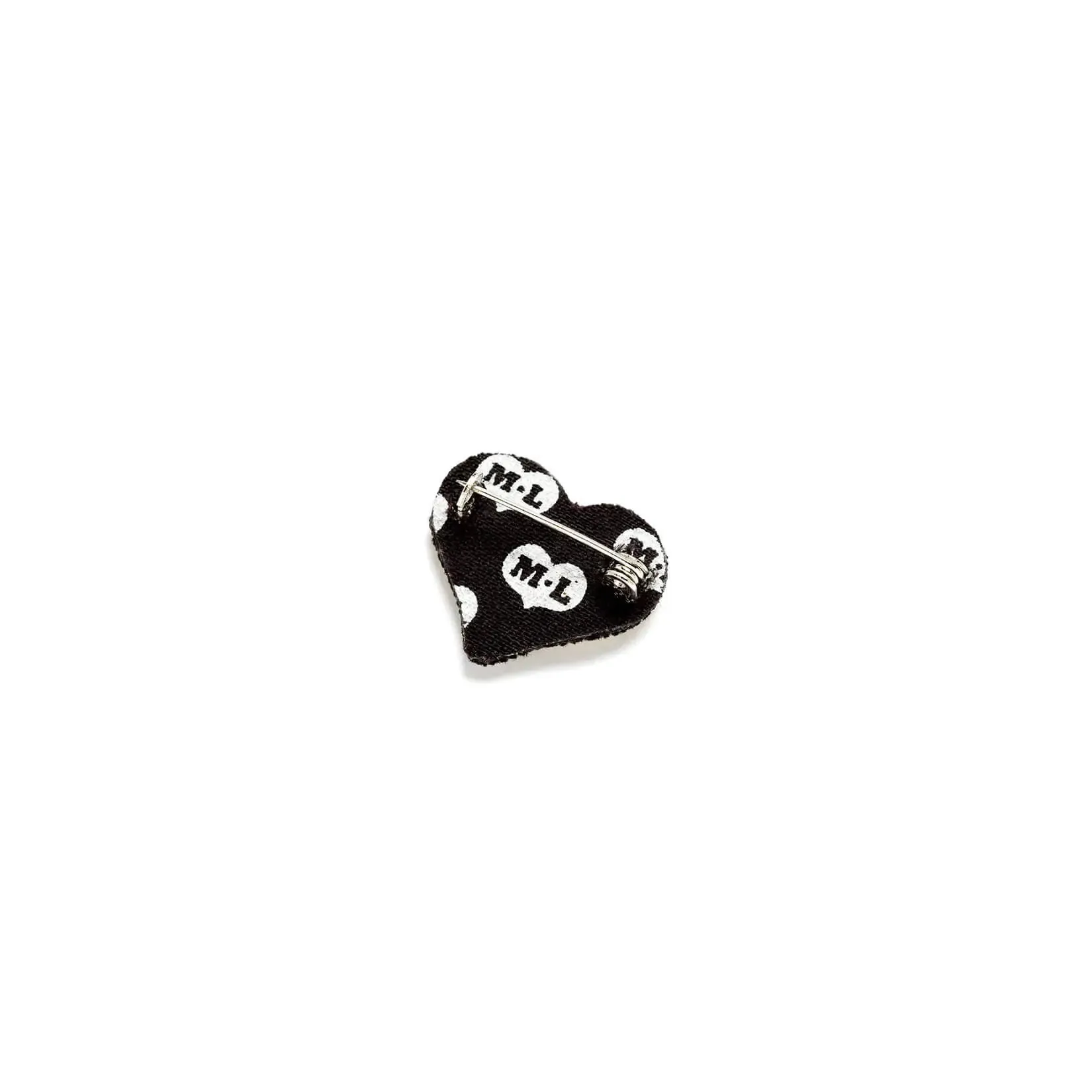 Embroidered Pin: Gold Heart