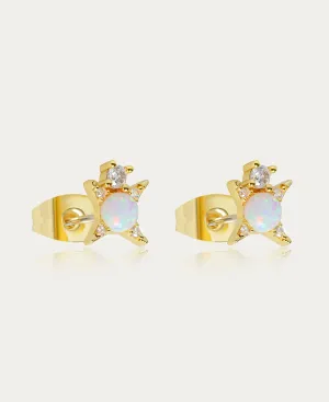 Enide Star 14k Gold Stud