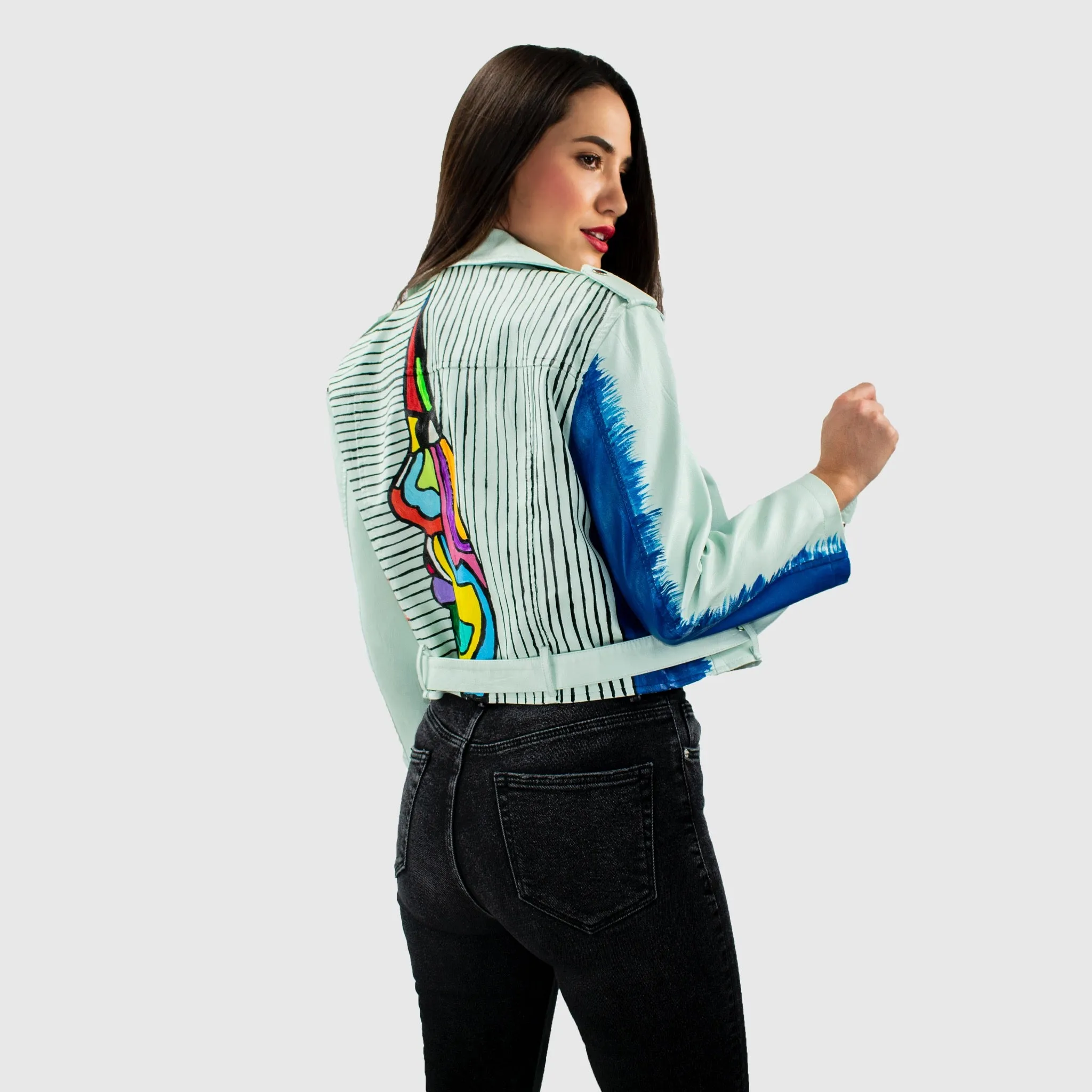 Equality - Hand-Painted Leather Jacket