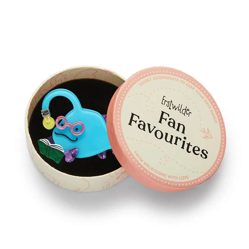 Erstwilder Bright-Eyed Bibliophile Brooch