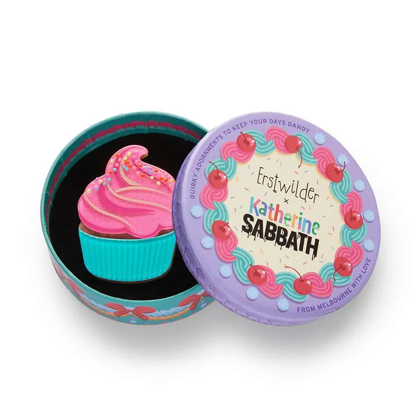 Erstwilder Iced Cupcake Brooch