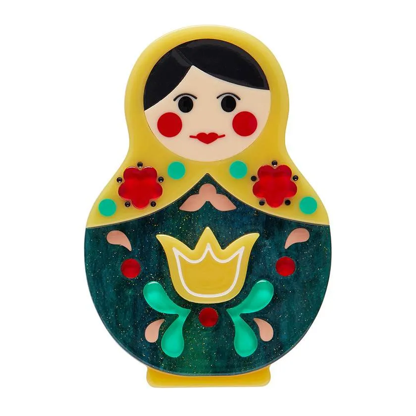 Erstwilder Matryoshka Memories Toy Brooch