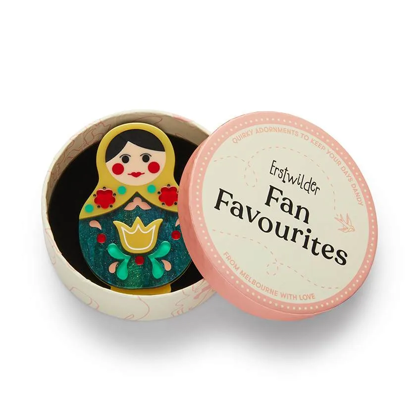 Erstwilder Matryoshka Memories Toy Brooch