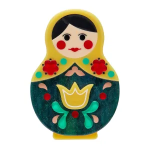 Erstwilder Matryoshka Memories Toy Brooch