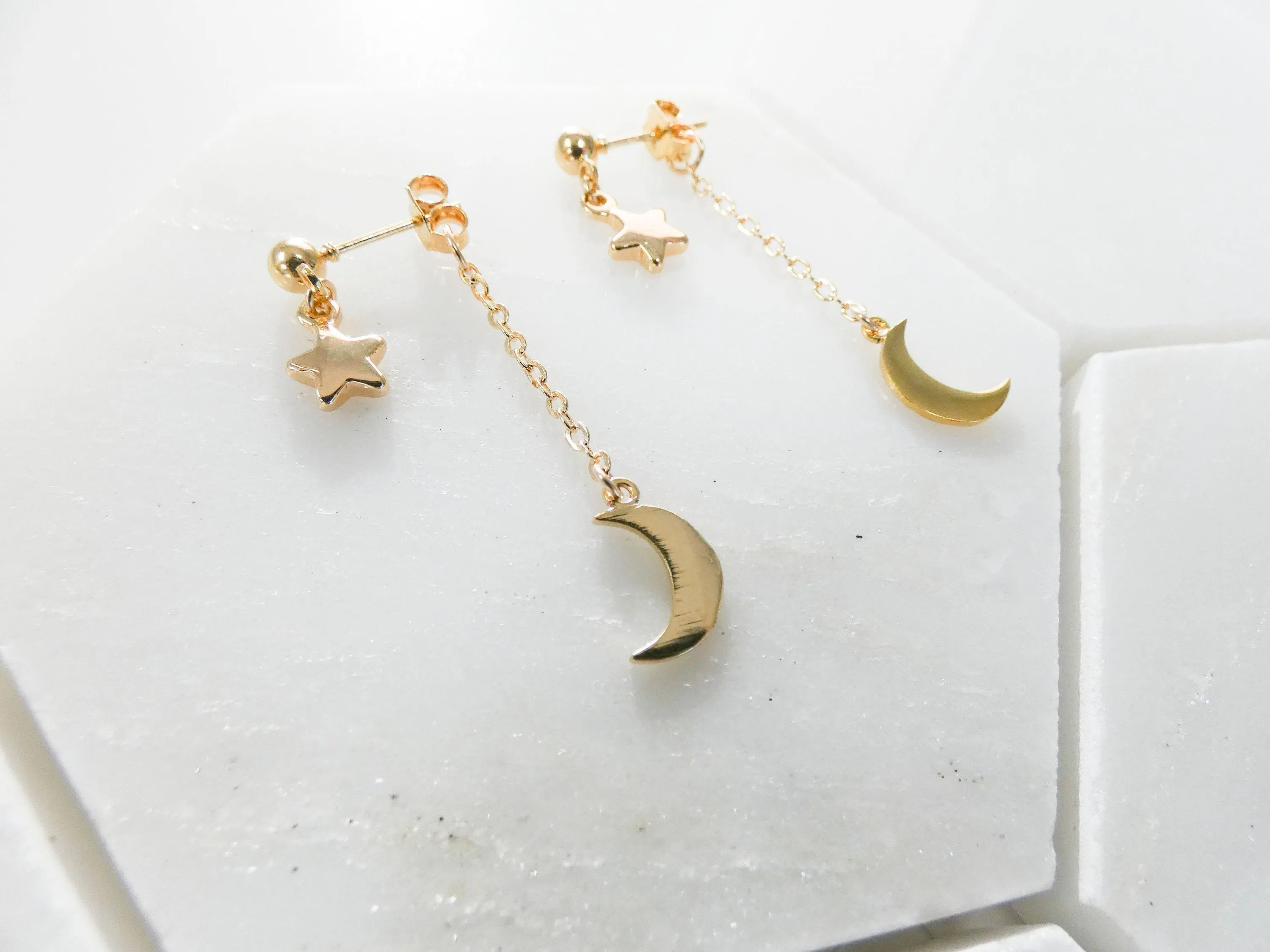 Evie Star & Moon Earrings
