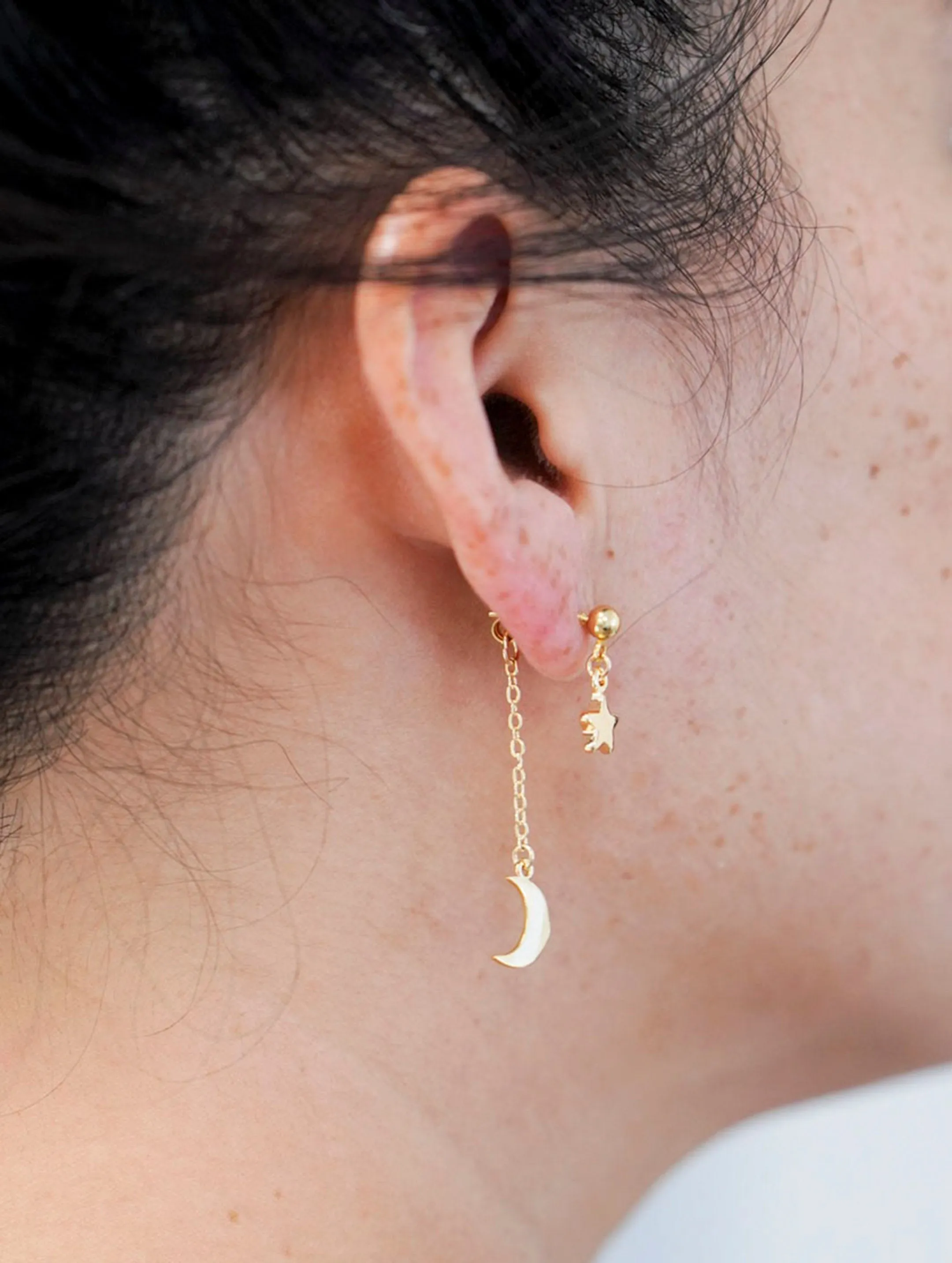 Evie Star & Moon Earrings