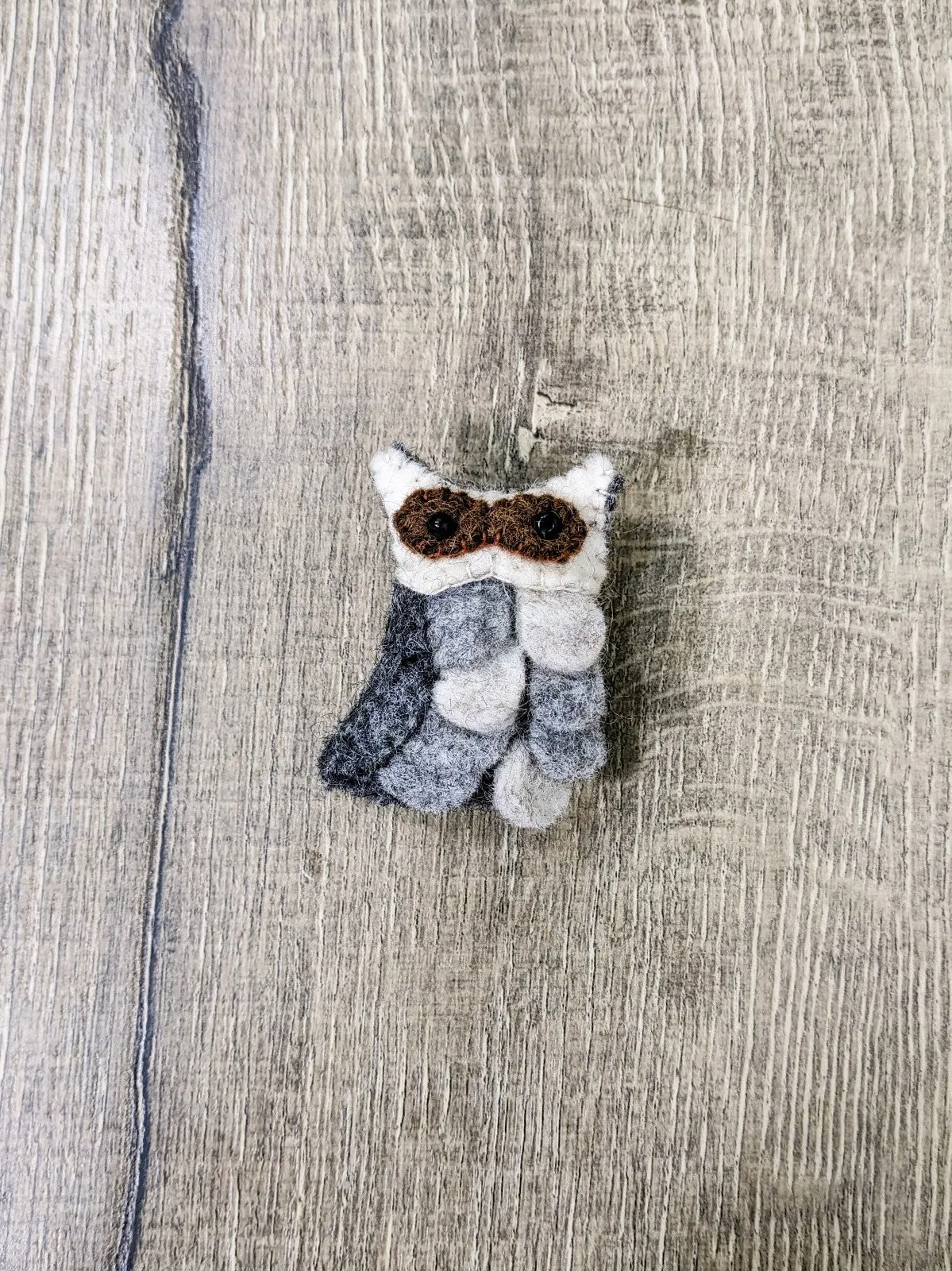 Felt Owl Brooch