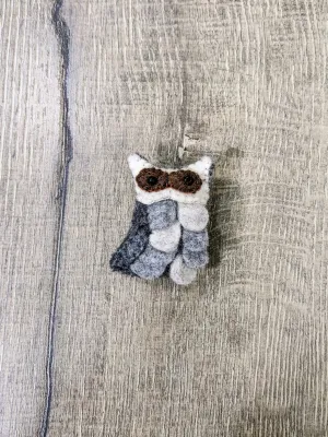 Felt Owl Brooch