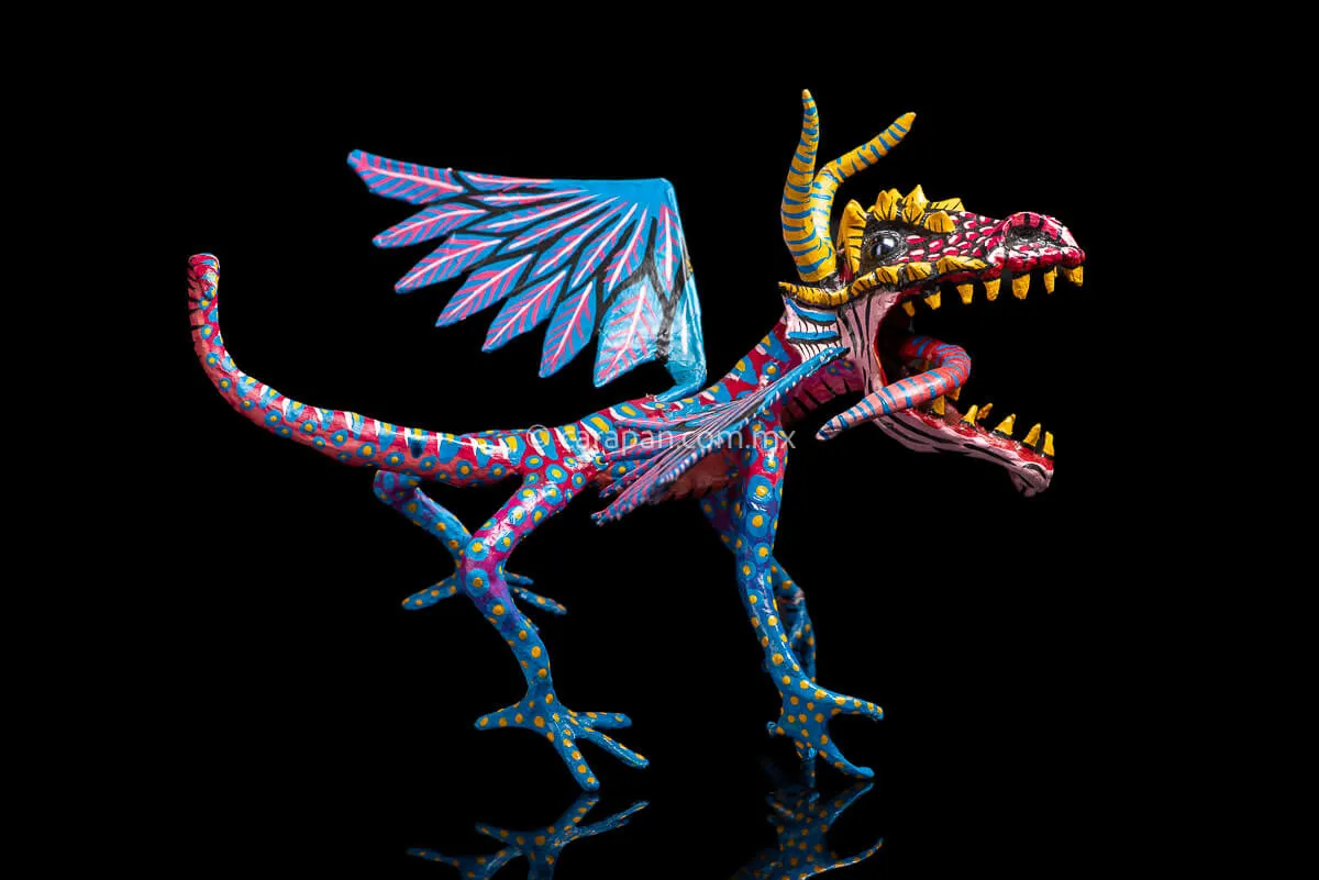 Fierce Dragon Paper Mache Alebrije
