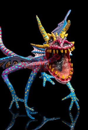 Fierce Dragon Paper Mache Alebrije