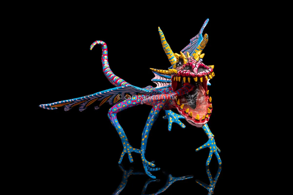 Fierce Dragon Paper Mache Alebrije