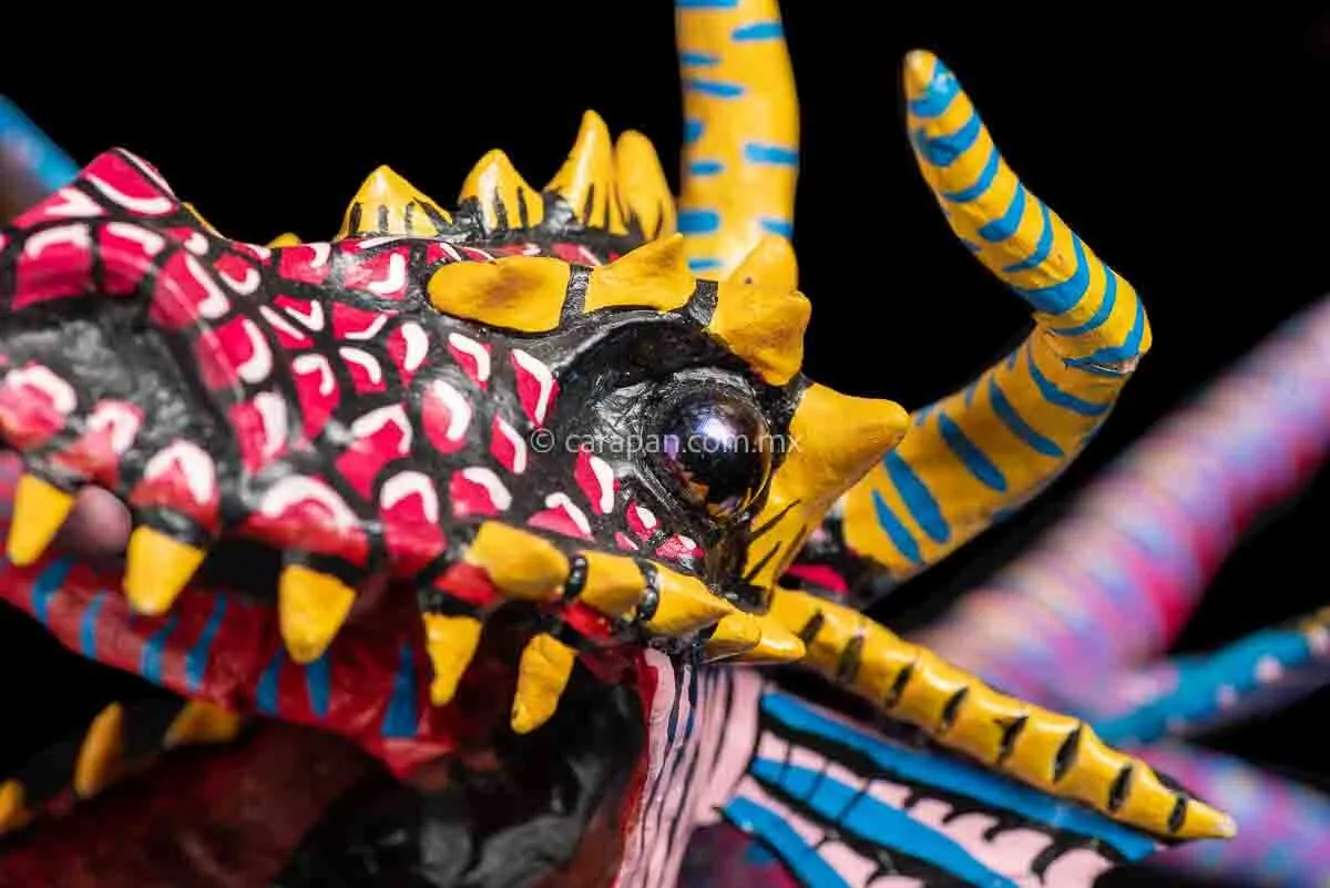 Fierce Dragon Paper Mache Alebrije