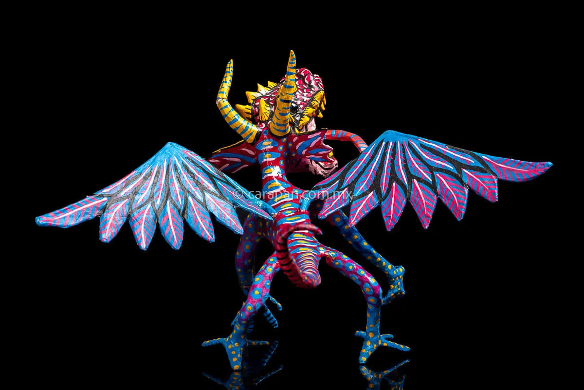 Fierce Dragon Paper Mache Alebrije