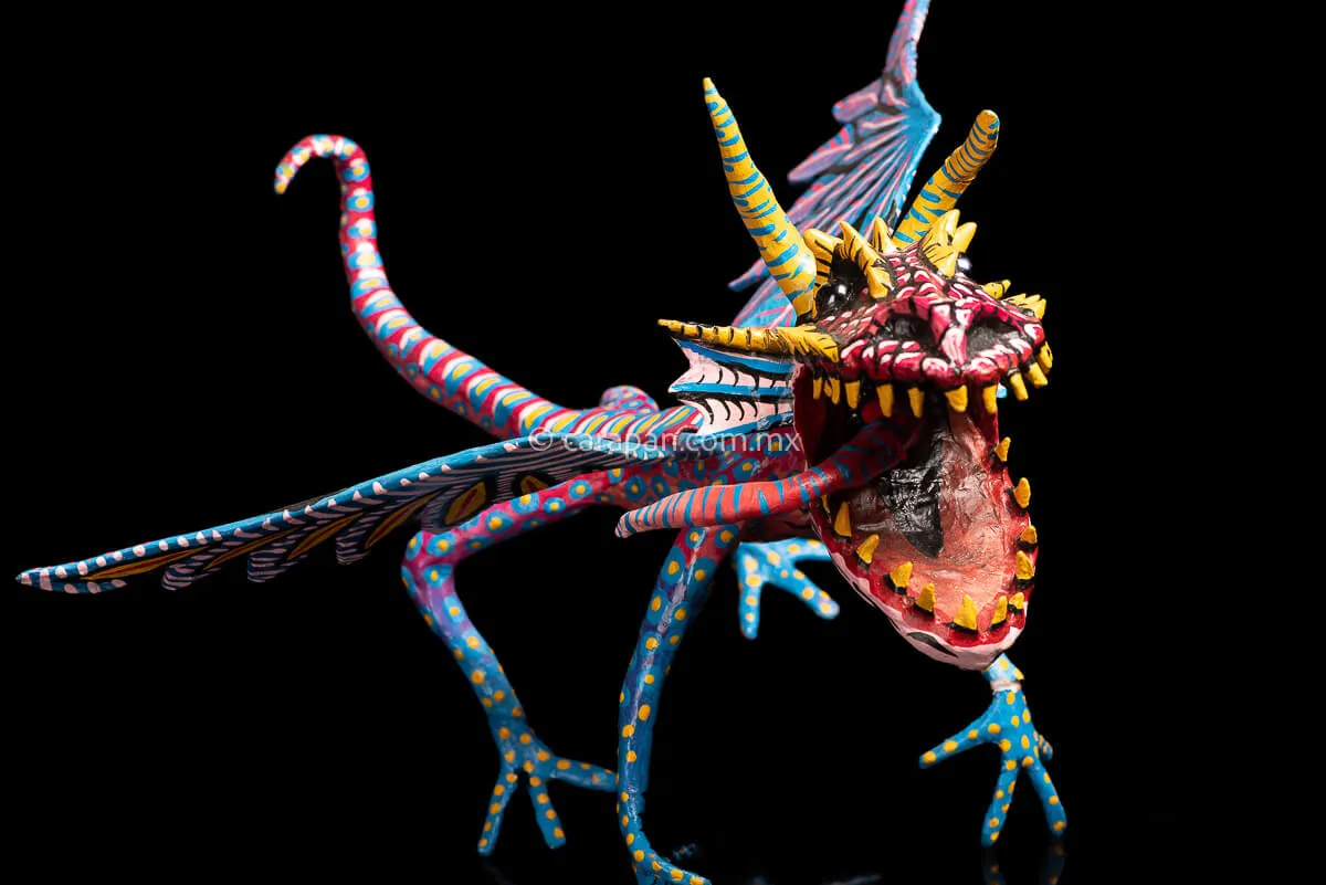 Fierce Dragon Paper Mache Alebrije