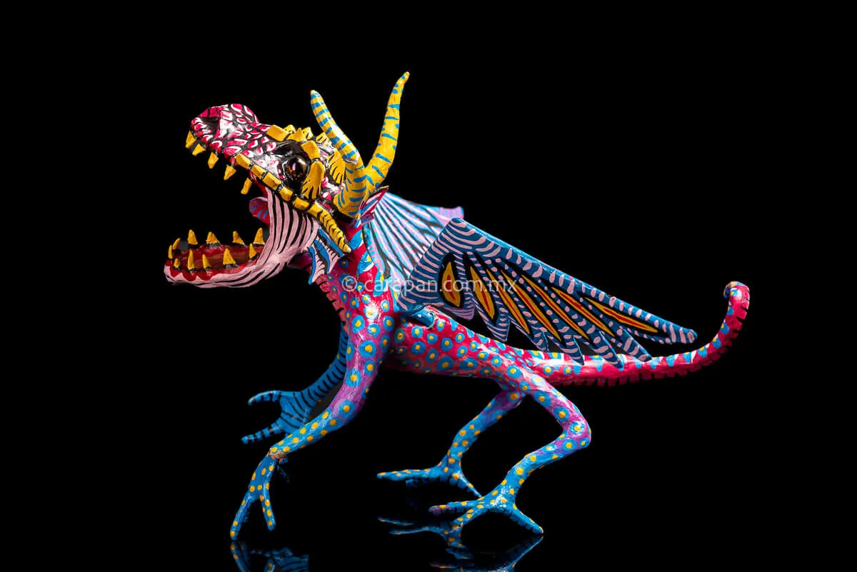 Fierce Dragon Paper Mache Alebrije