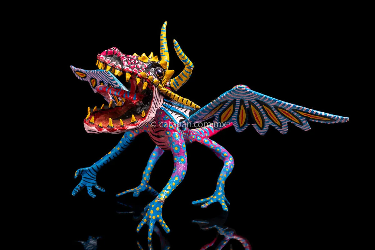Fierce Dragon Paper Mache Alebrije