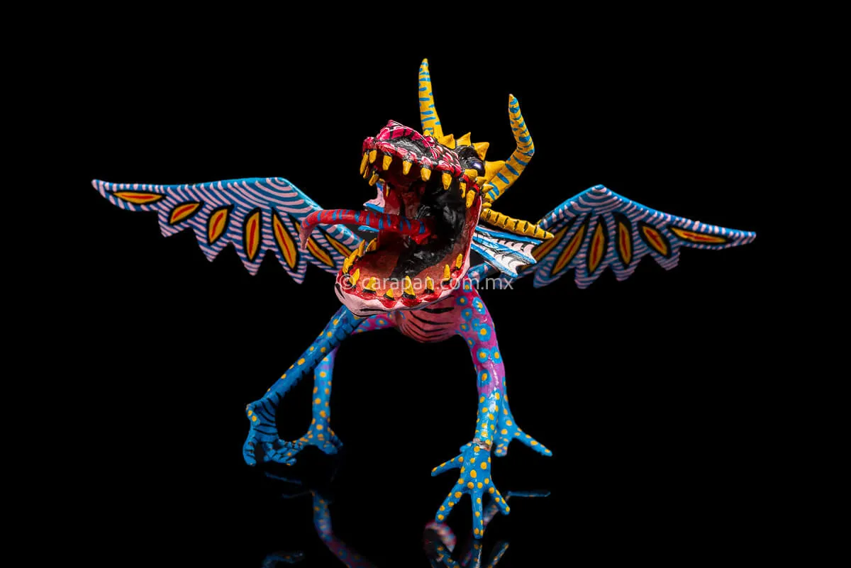 Fierce Dragon Paper Mache Alebrije