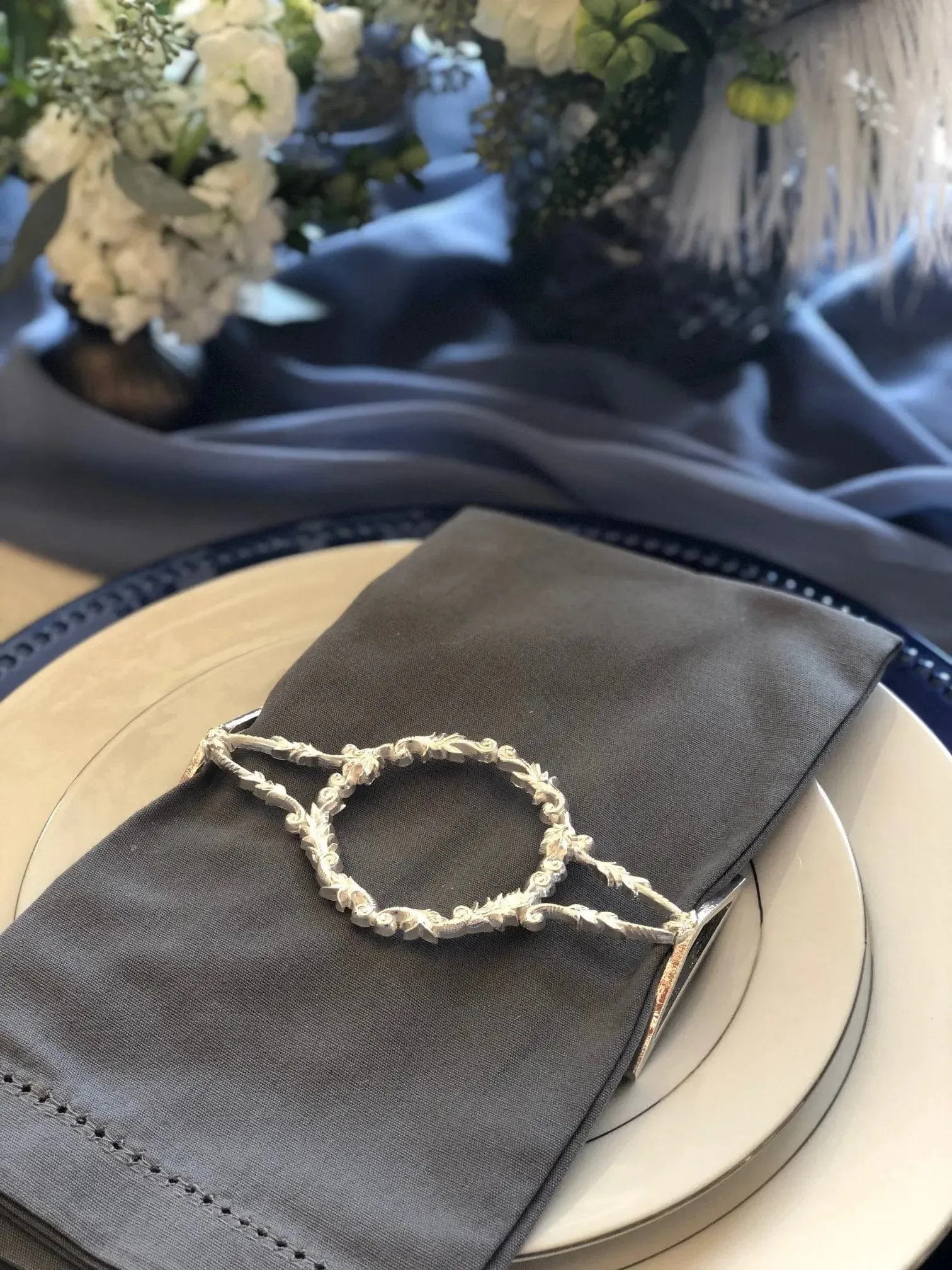 Filigree Wrap Set(4)-Shiny Silver