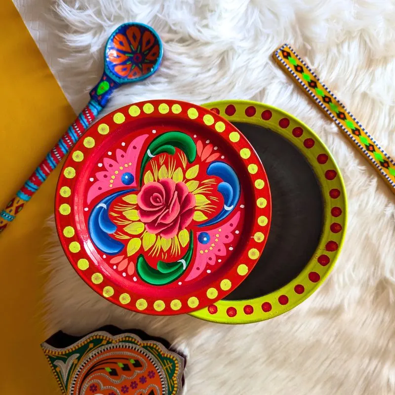 Fire Hand Painted Handi