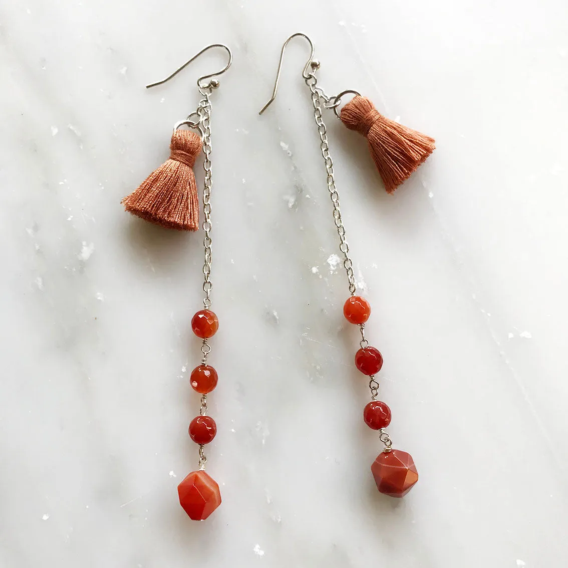 Forbidden Fruit Natural Gemstone Drop Earrings
