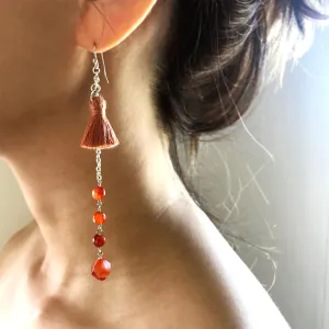 Forbidden Fruit Natural Gemstone Drop Earrings