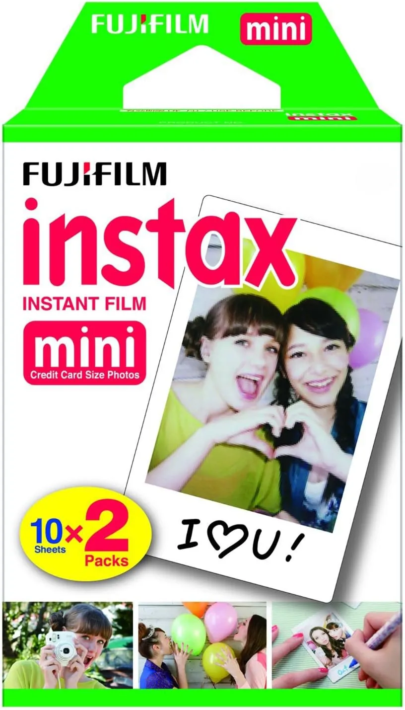 Fujifilm Instax Mini 9 Instant Film Camera with 20 Film Sheets   Bag