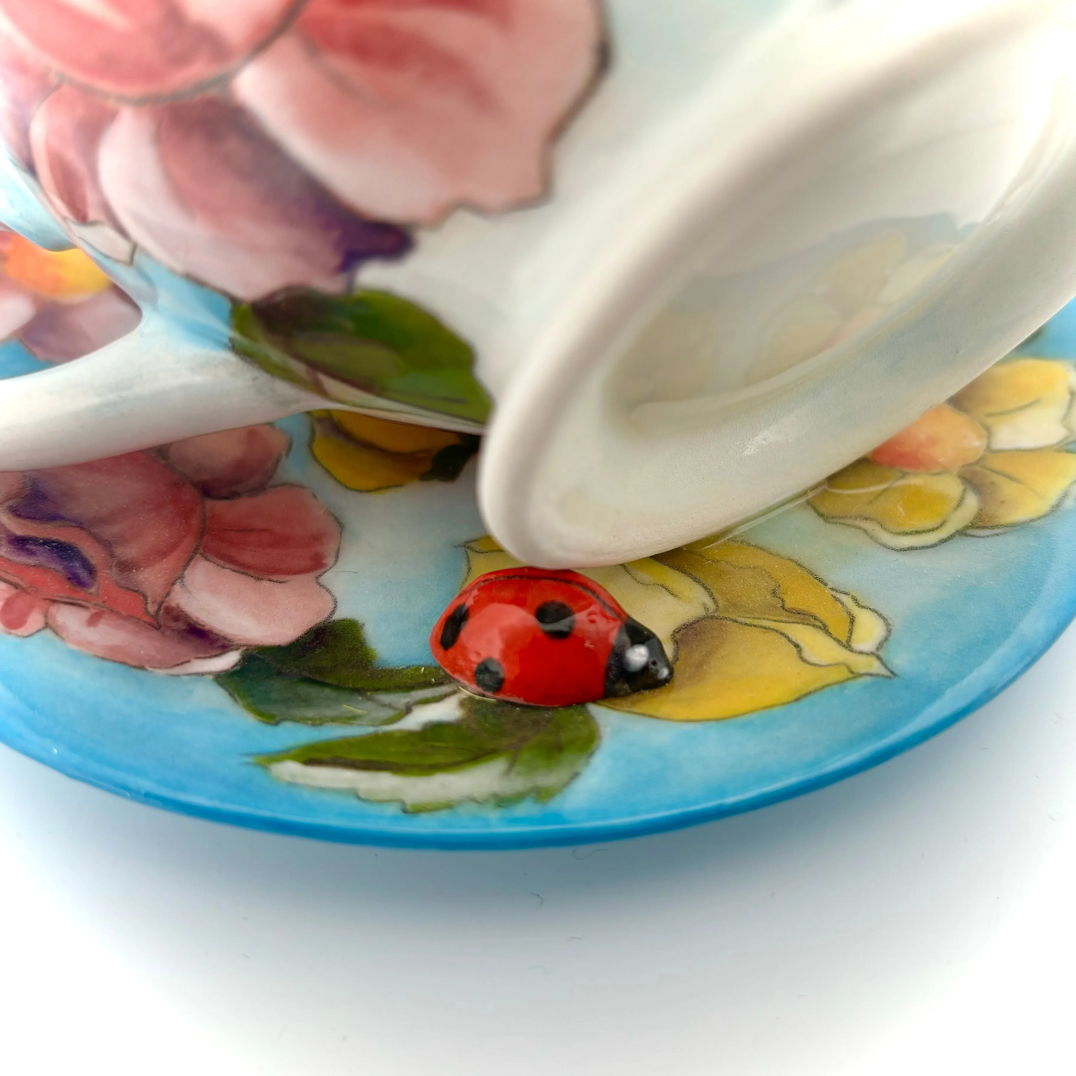 Garden Tea Party Canary Figurine