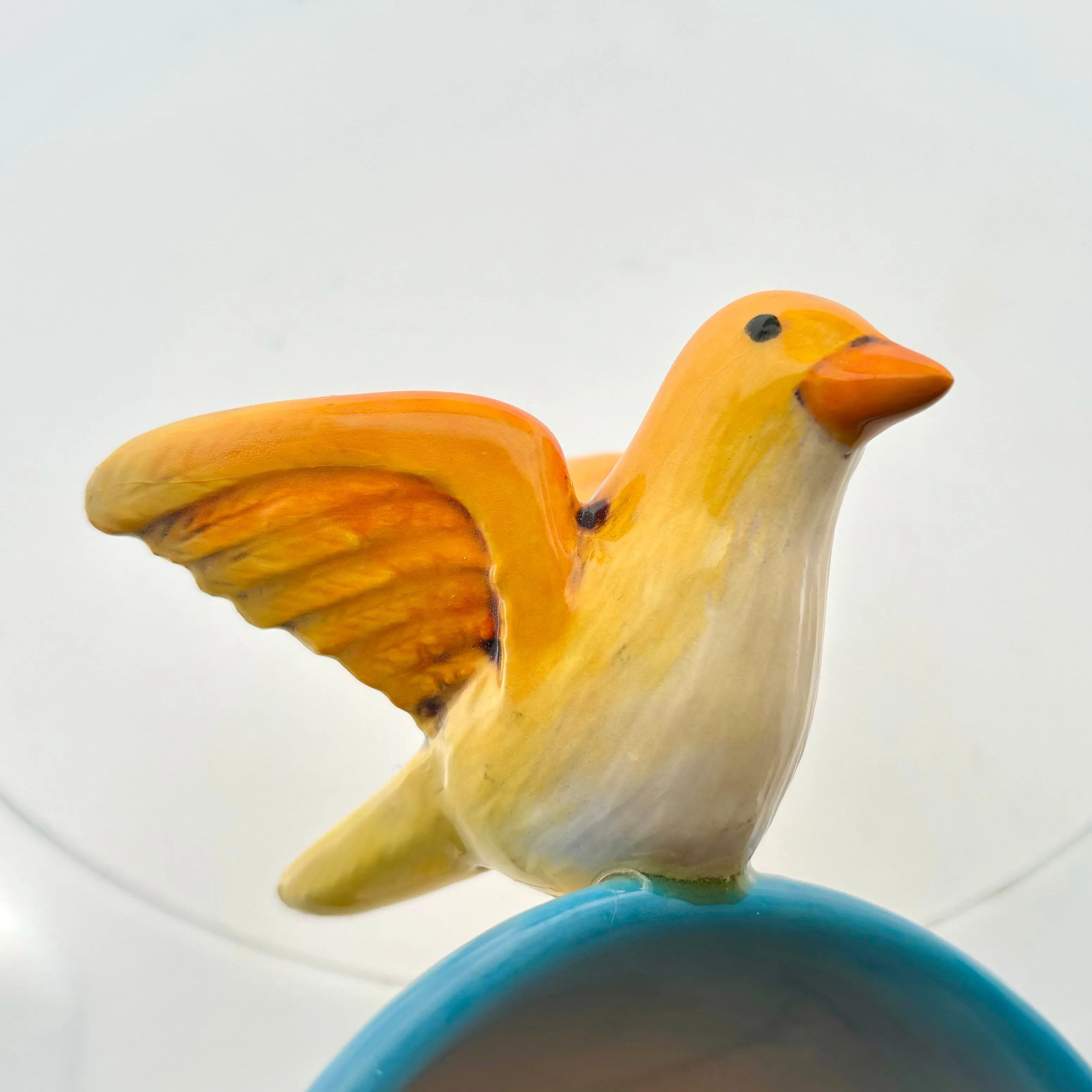 Garden Tea Party Canary Figurine