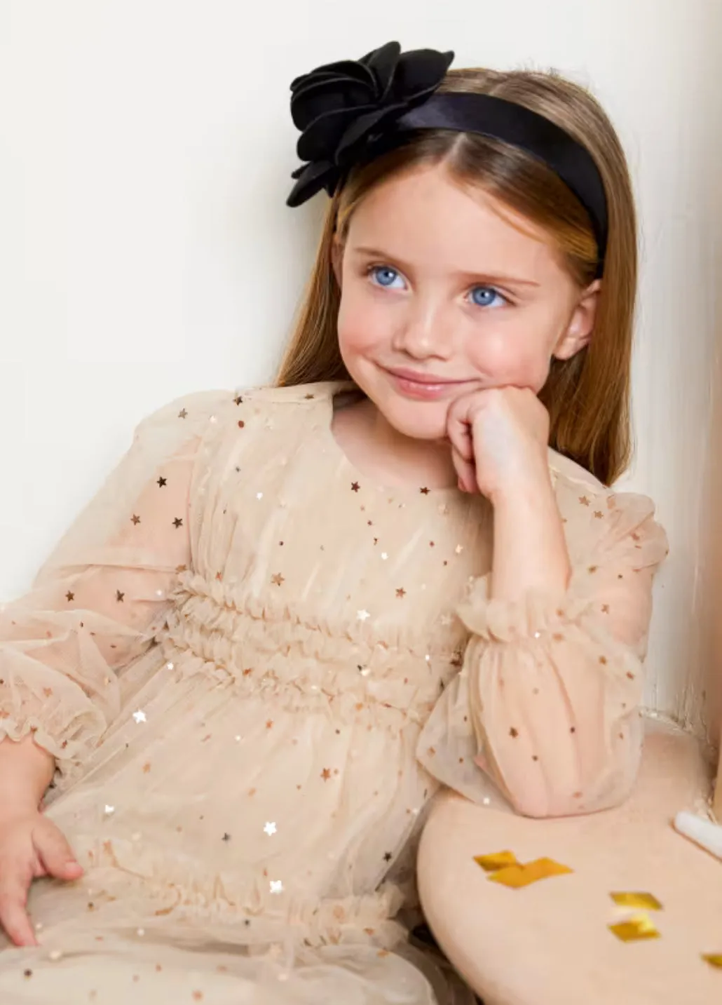 Girls Star Tulle Dress