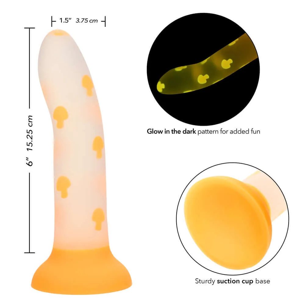 Glow Stick Mushroom Dildo - Orange