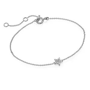 Gold and Diamond Mini Star Bracelet