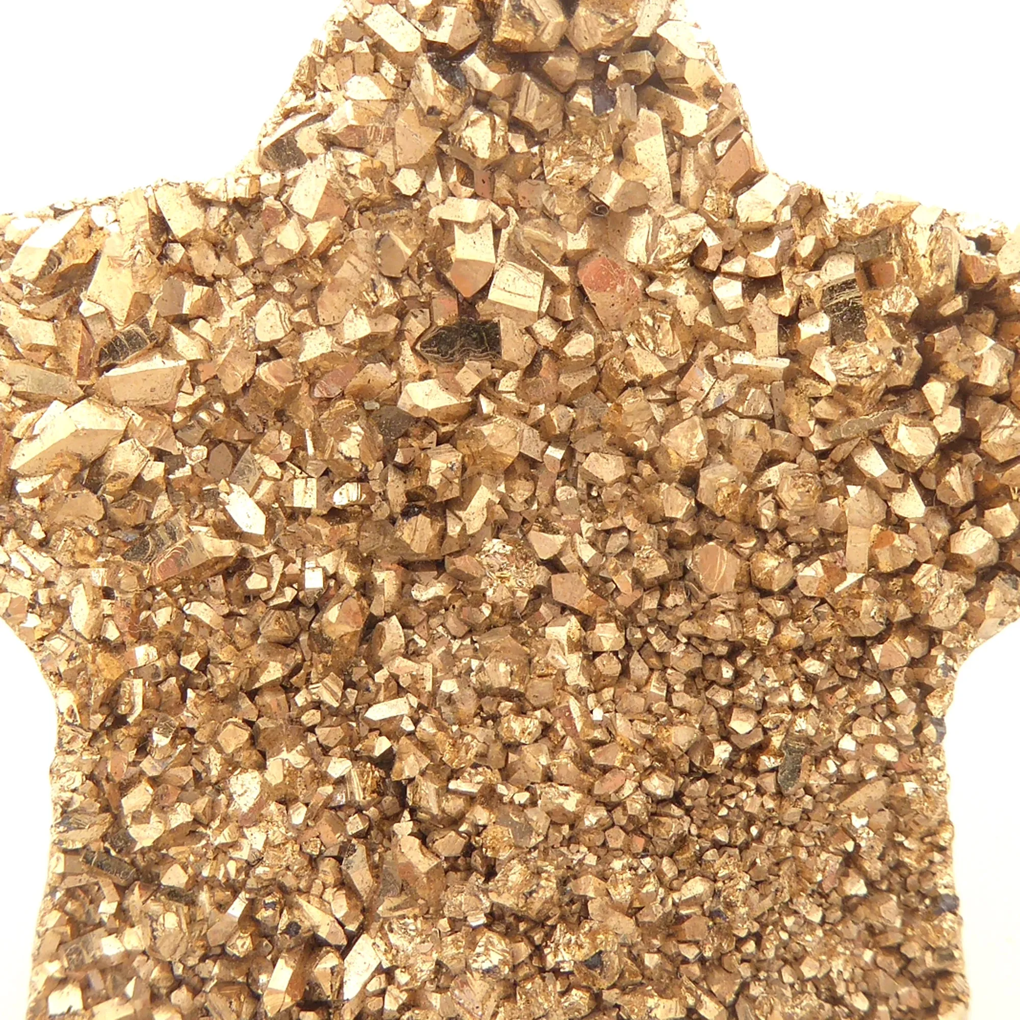 Gold druzy star ring