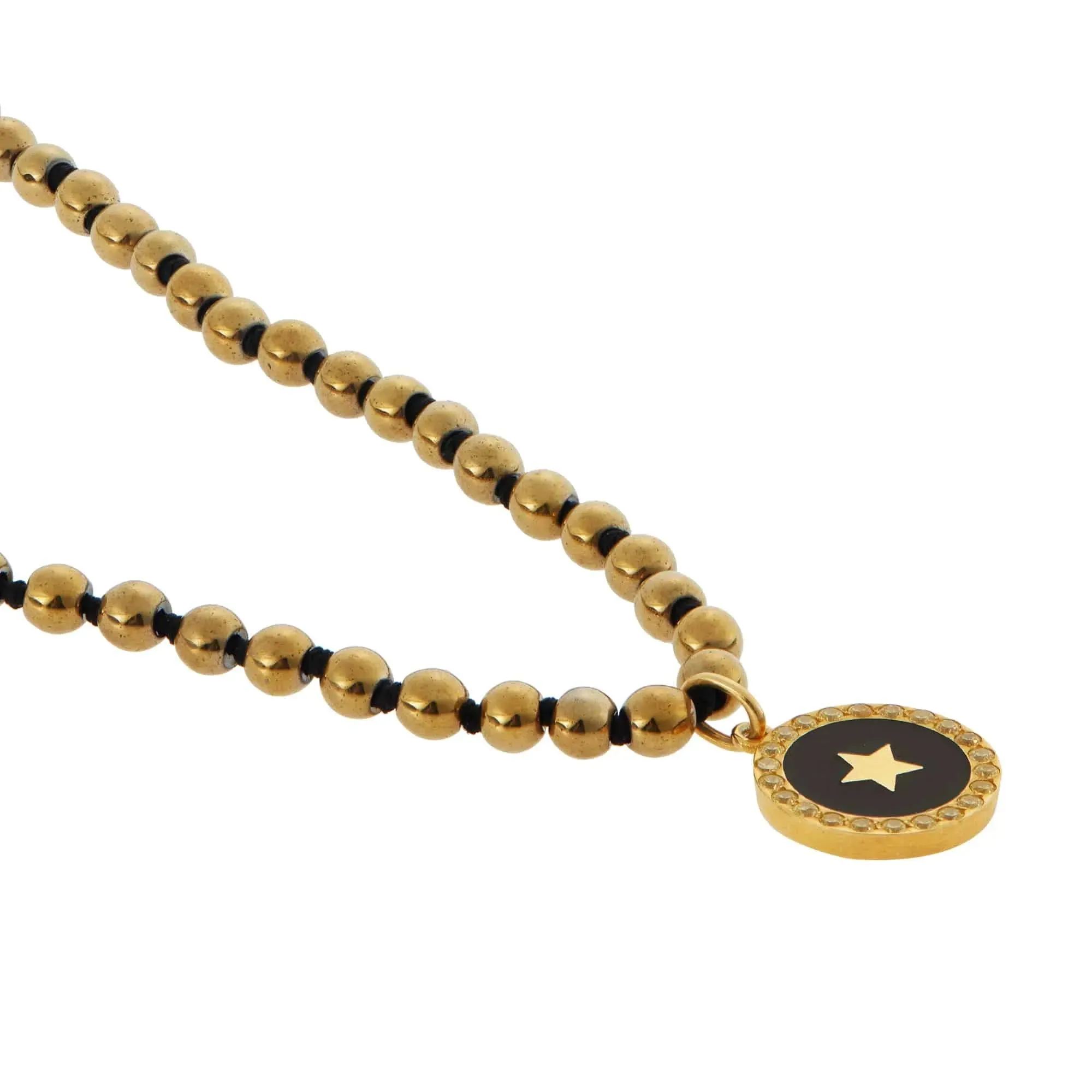Gold Hematite Black Star
