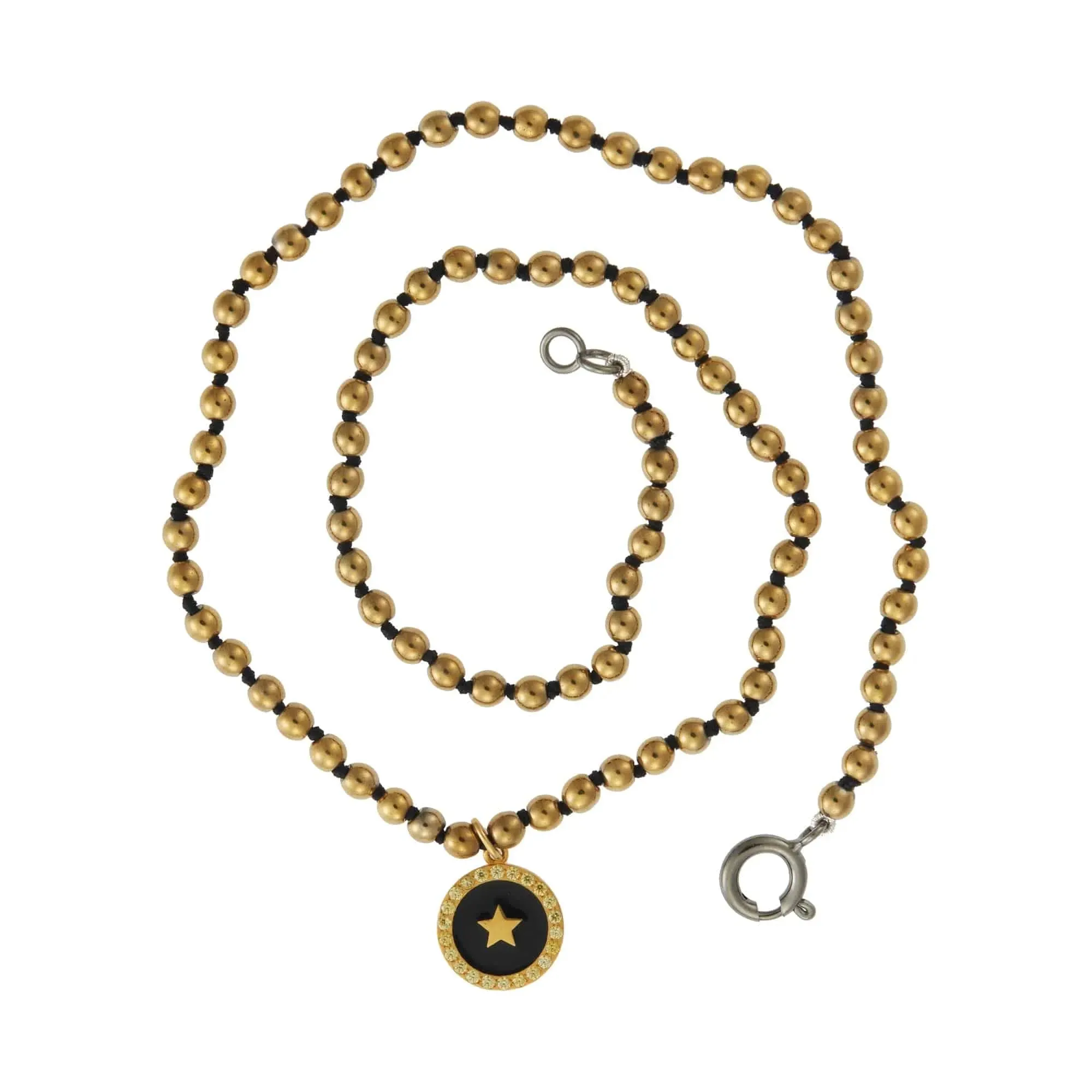 Gold Hematite Black Star